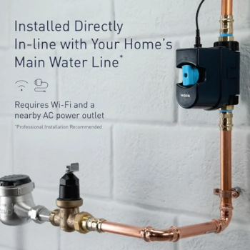 Flo Smart Water Monitor professionally installed in East Bay homes by Villa Plumbing.